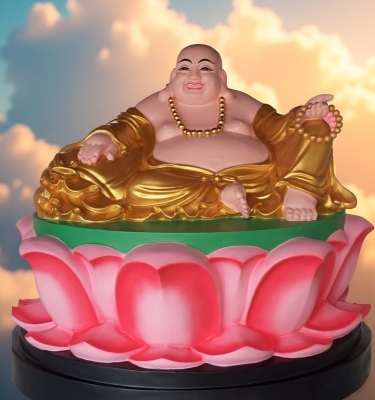 Tượng Phật Di Lặc Ngồi Đài Sen