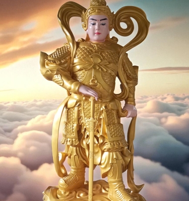 Tượng Vi Đà Hộ Pháp Sơn Nhủ Vàng